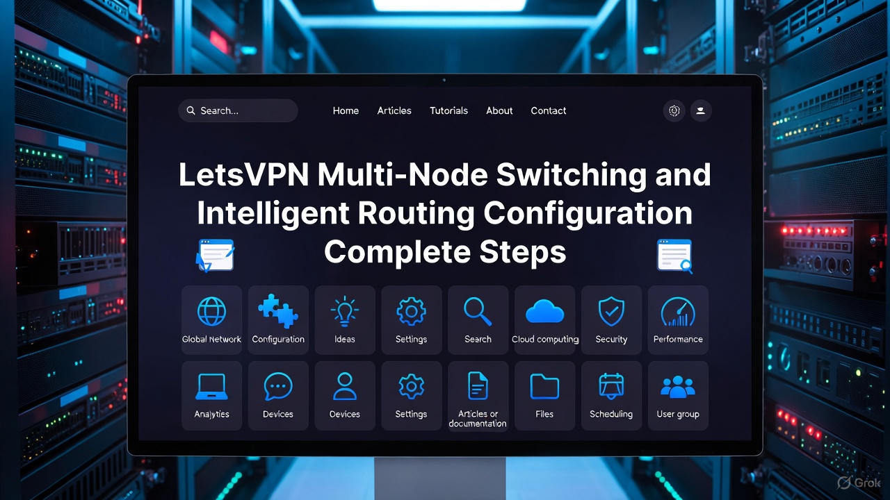 LetsVPN 多节点切换与智能分流配置完整步骤